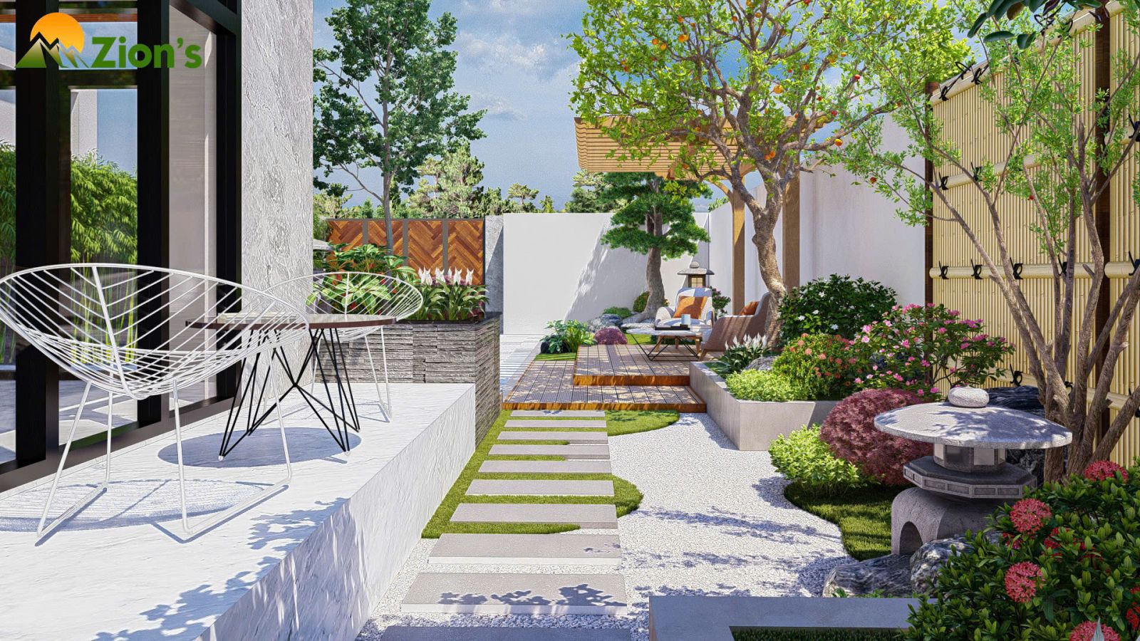 Thiết kế thi công sân vườn Tây Ninh - Zion's